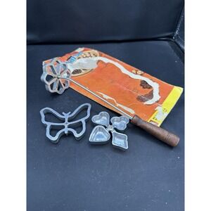 Rosette Mold Set‎ Creative Cake Printing Crispy Cookie Pastry 3 Shapes Handle